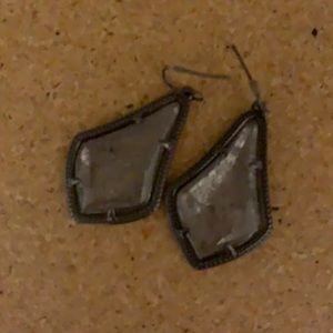 Gunmetal black Kendra Scott earrings